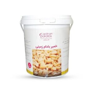 خمیر بادام زمینی 100% گلنان پراتوس 1 کیلویی