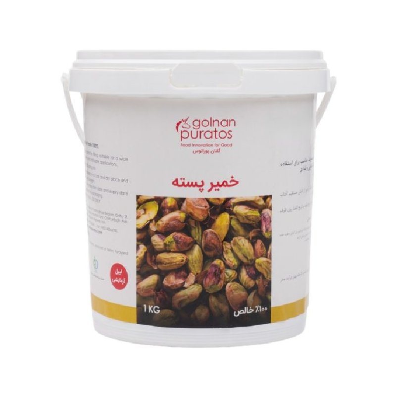 خمیر پسته 100% گلنان پراتوس 1 کیلویی