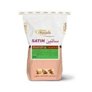 تگرال ساتین کرم کیک گرین ولوت گلنان پراتوس